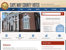 Tablet Screenshot of capemaycountyvotes.com